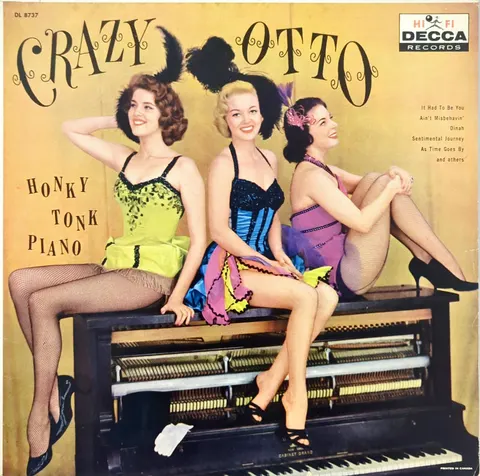 Crazy Otto Honky Tonk Piano LP DL8737 good-