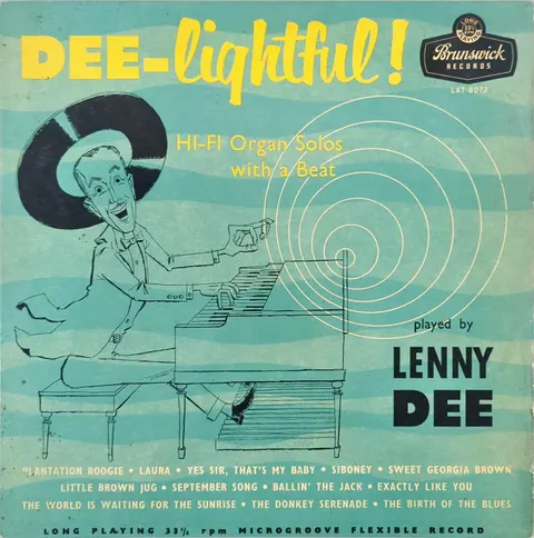 Lenny Dee DEE-Lightful! LP LAT8072 good-