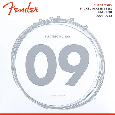 Fender (09-42) Nickelplated Steel - Super 250s