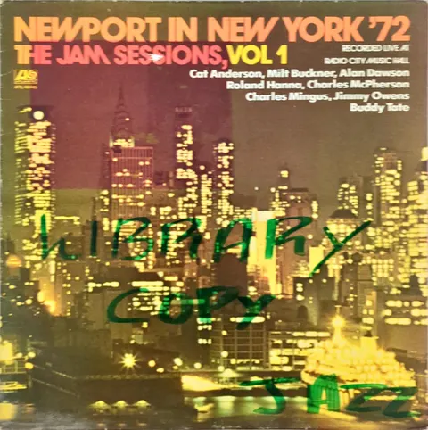 Newport In New York '72 The Jam Sessions, Vol 1 LP ATL40445 VG-