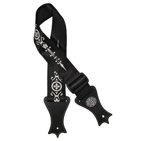 Pas Gitarowy Gaucho Icon z Białym Ornamentem
