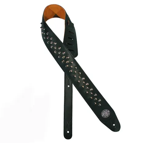 Pasek Gitarowy Gaucho Biker z Okrągłymi Ćwiekami