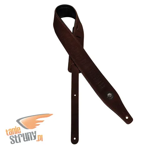 Pasek Gitarowy Gaucho Suede Thre Ciemnobrązowy Zamsz