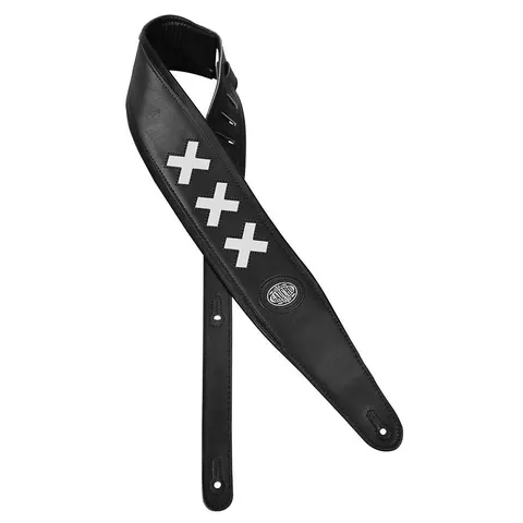 Pas Gitarowy Gaucho Padded Deluxe z Krzyżami