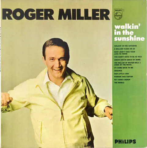 Roger Miller Walkin' In The Sunshine LP BL7822 VG-