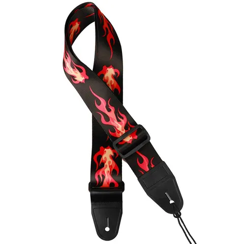 Pas Gitarowy Gaucho Icon Series Rockabilly Flame
