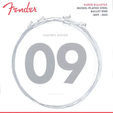 Fender (09-42) Nickelplated Steel - Super Bullets