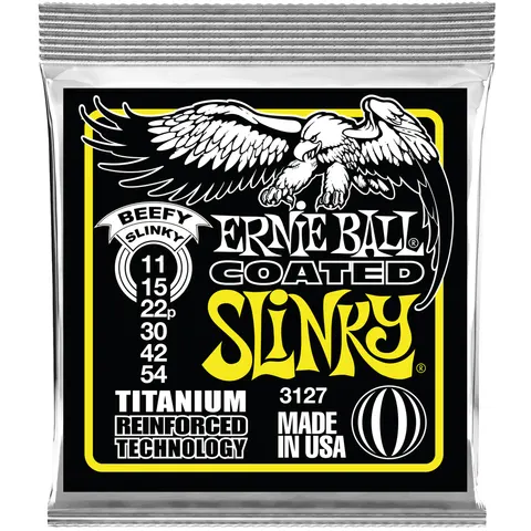 Ernie Ball (11-54) Beefy Slinky Coated Titanium