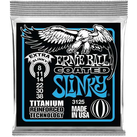 Ernie Ball (08-38) Extra Slinky Coated Titanium