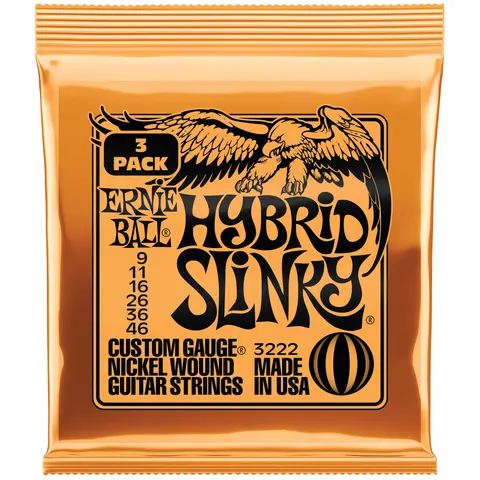 3-Pack Ernie Ball (09-46) Hybrid Slinky