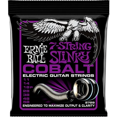 Ernie Ball (11-58) Cobalt 7 String Power Slinky