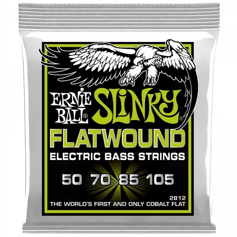 Ernie Ball (55-105) Slinky Flatwound Cobalt