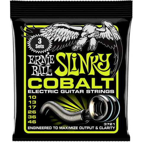3-Pack Ernie Ball (10-46) Cobalt Regular Slinky