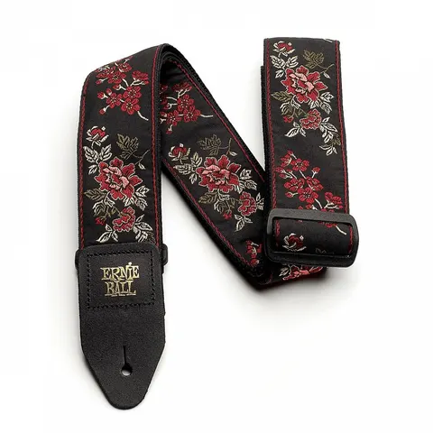 Pasek Ernie Ball Red Rose Jacquard