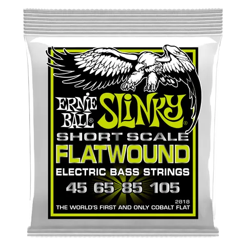 Ernie Ball (45-105) Slinky Flatwound Cobalt Short Scale