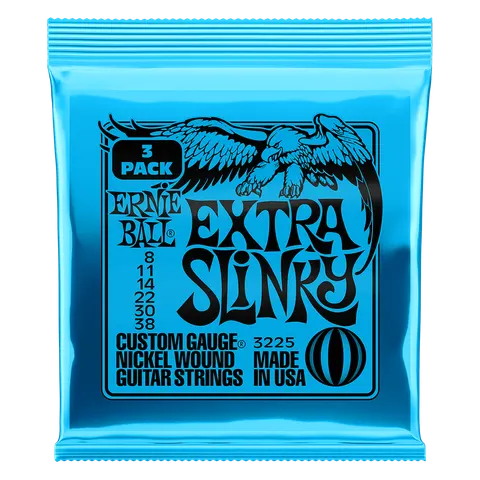 3-Pack Ernie Ball (08-38) Extra Slinky