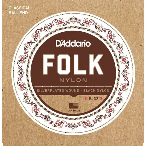 D'Addario (28-45) Folk Nylon