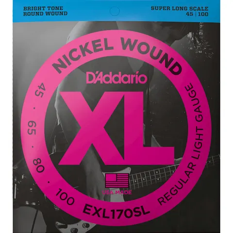 D'Addario (45-100) Nickel Wound Super Long Scale