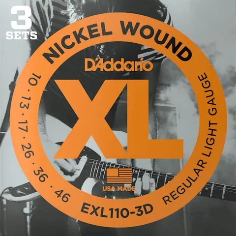3-Pack D'Addario EXL (10-46) Nickel Wound