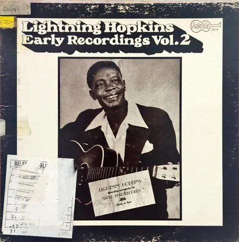 Lightning Hopkins Early Recordings Vol. 2 LP 2010 good