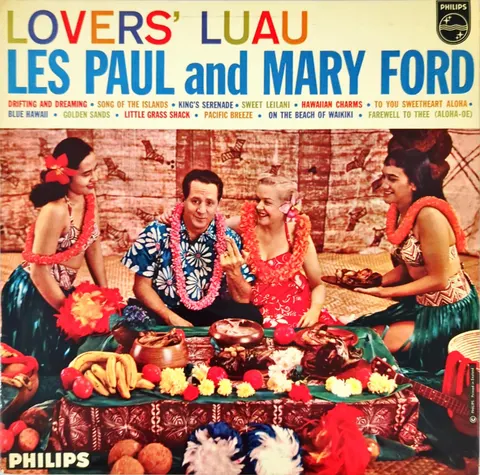 Les Paul & Mary Ford Lovers' Luau LP BBL7306 good-