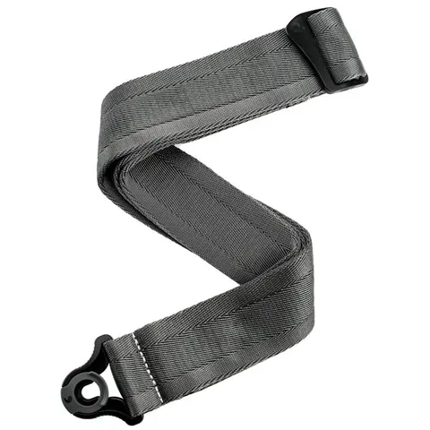 D'Addario Auto Lock Guitar Strap Metal Grey