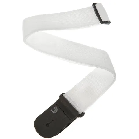 D'Addario Polypropylene Guitar Strap White