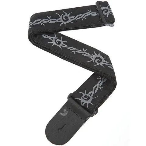 D'Addario Woven Guitar Barbed Wire