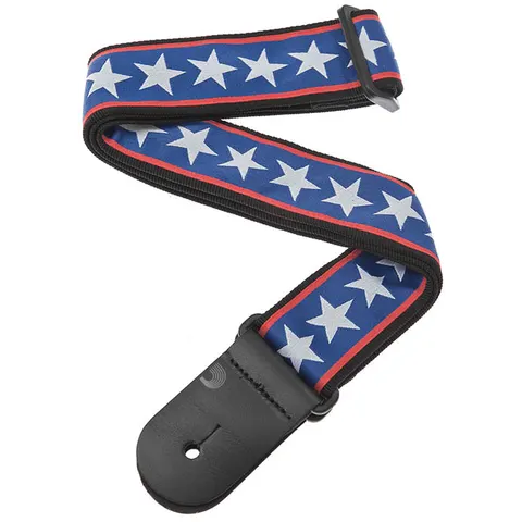 D'Addario Woven Guitar Strap Stars & Stripes