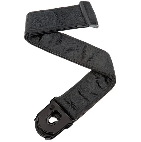 D'Addario Planet Lock Guitar Strap Black Satin