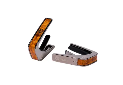 Kapodaster Thalia Guild Koa Shield Black Chrome