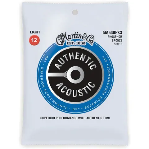 3-Pack Martin (12-54) Authentic Acoustic SP