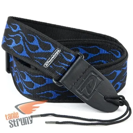 Pasek Gitarowy Dunlop Flambe Blue