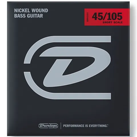 Dunlop (45-105) Nickel Plated Short Scale