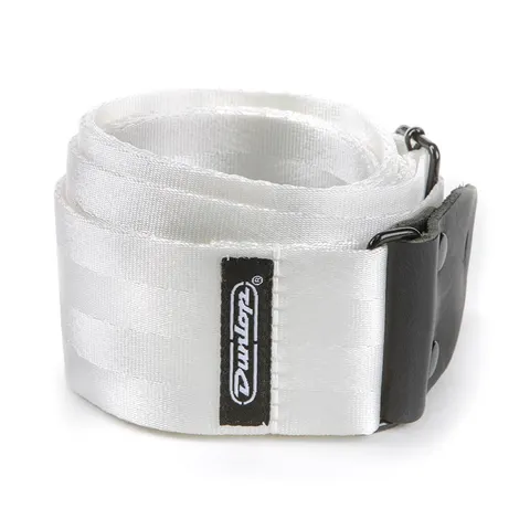 Biały Pasek Gitarowy Seatbelt