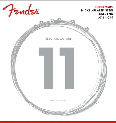 Fender (11-49) Nickelplated Steel - Super 250s