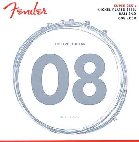 Fender (08-38) Nickelplated Steel - Super 250s