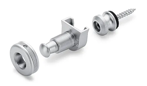 Schaller S-Locks Satin Chrome Strap Locks S (18mm)