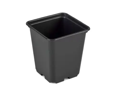 Doniczka plastikowa kwadratowa 0,25L - 7x7xH8cm