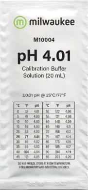 Milwaukee płyn do kalibracji miernika pH 4.01 20ml