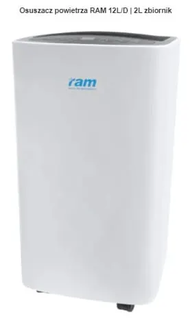 Osuszacz powietrza RAM 12L/D | 2L zbiornik