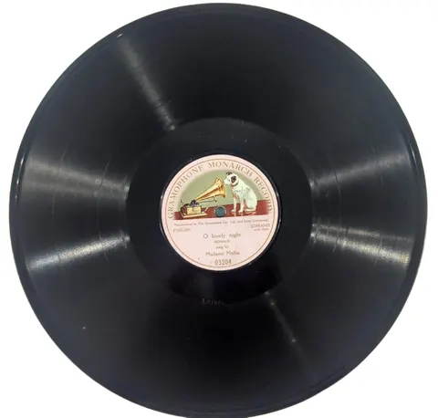 Madame Melba: O Lovely Night 3204 Gramophone Monarch Record
