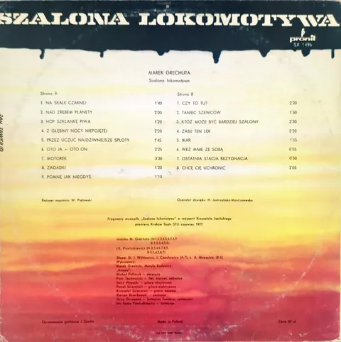 Marek Grechuta Szalona Lokomotywa LP SX1496 good