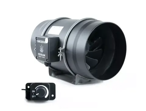 Wentylator Good Fan 850 m3/h Ø 200 plus potencjometr