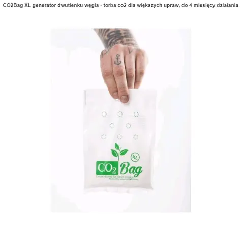 CO2 Bag XL generator dwutlenku węgla - torba generująca co2 dla większych upraw, do 4 miesięcy działania