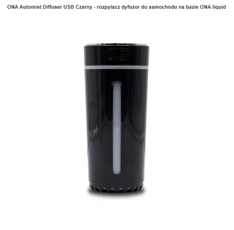 ONA Automist Diffuser USB Czarny - rozpylacz dyfuzor do samochodu na bazie ONA liquid