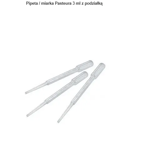 Pipeta / miarka Pasteura 3 ml z podziałką