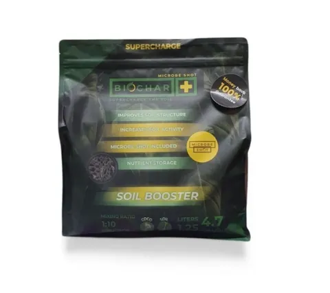Biochar + Microbes 5L – organiczny biowęgiel i mikroby dla poprawy gleby