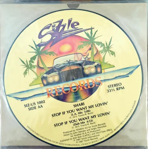 Shari Stop If You Want My Lovin' LP SIZUS1002 VG+