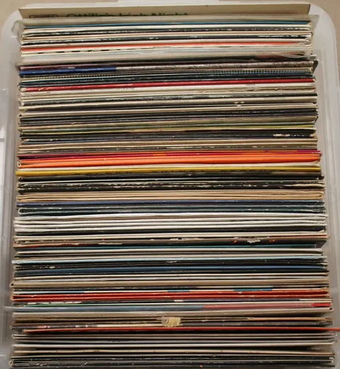 50 płyt winylowych MIX pudełko BOX zestaw